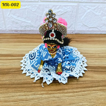 Designer Open Hair Wig for Radha  Rani Ji | Size- 1, 2, 4 Number | HR002