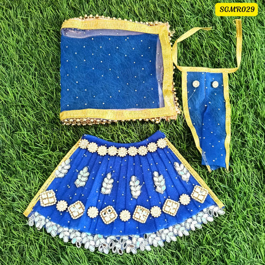 Royal blue Mata Rani Outfit with  Embellishments || SGMR029