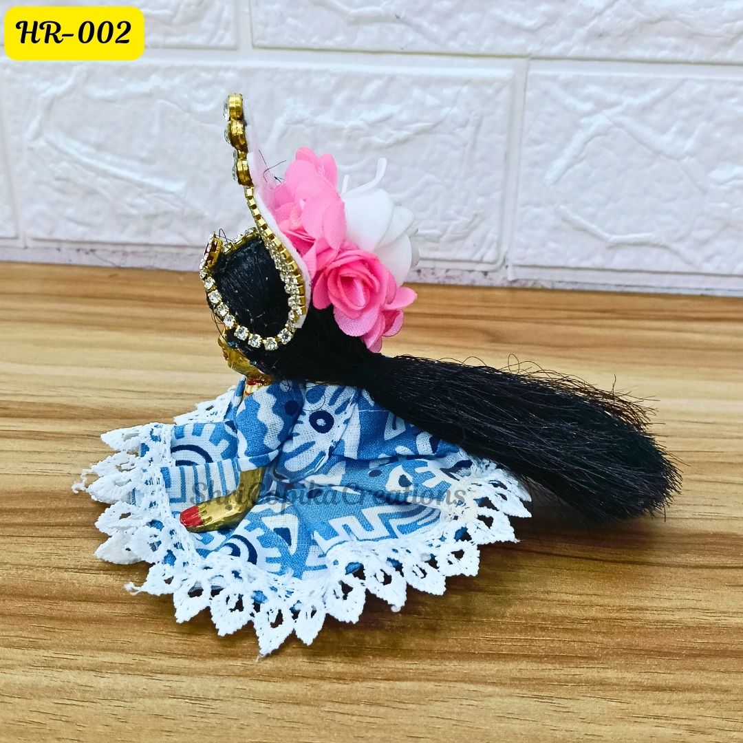 Designer Open Hair Wig for Radha  Rani Ji | Size- 1, 2, 4 Number | HR002