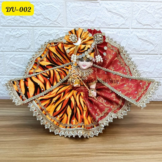 Shivratri Special Tiger Print  Half and Half Laddu Gopal Poshak | DV-002