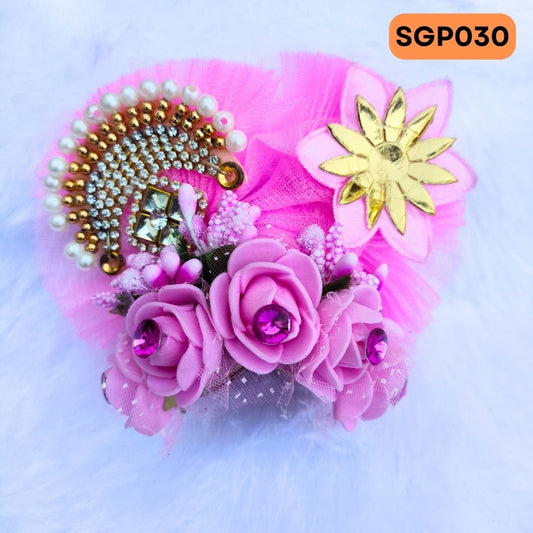Pink Heavy Pagdi for Laddu Gopa ji | SGP030