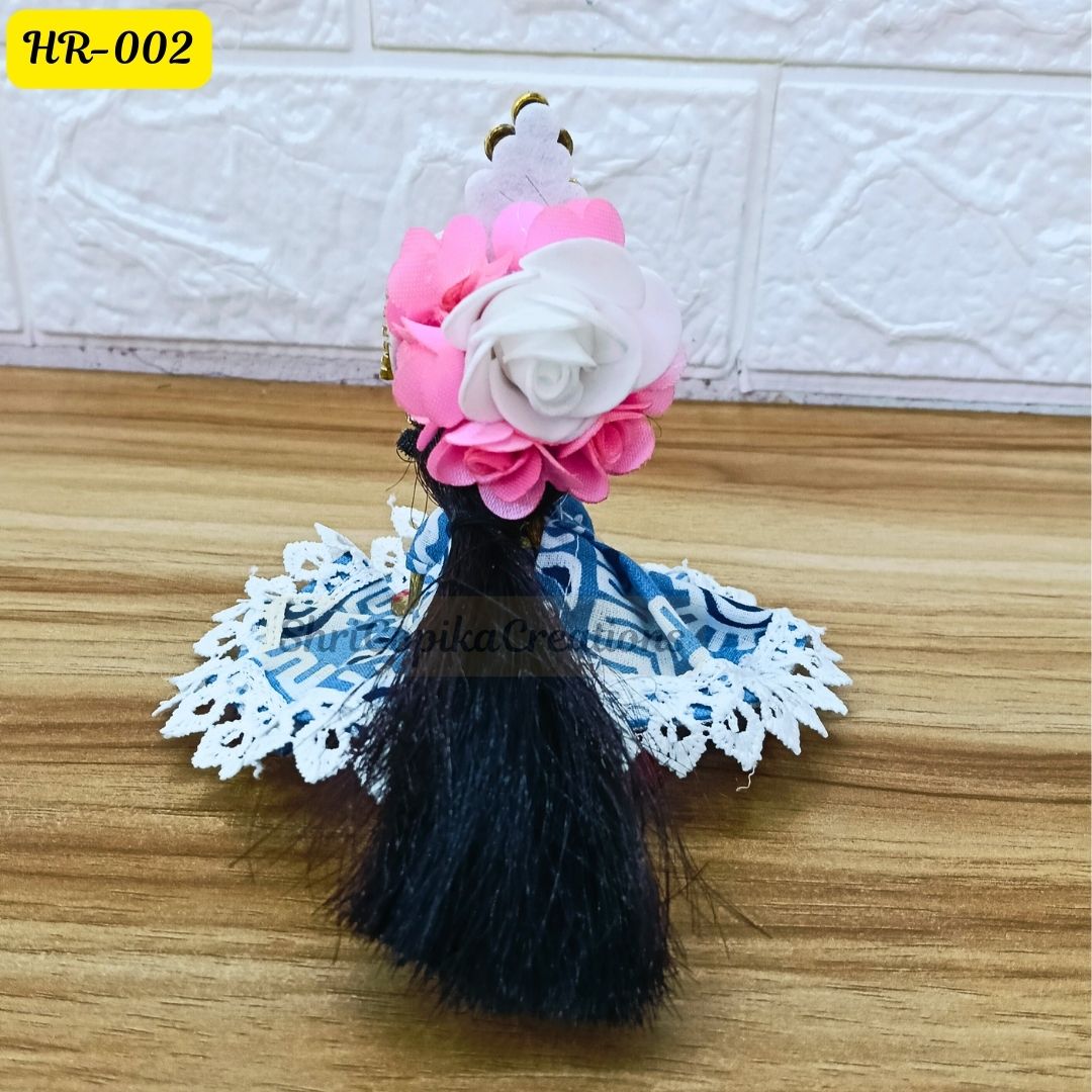 Designer Open Hair Wig for Radha  Rani Ji | Size- 1, 2, 4 Number | HR002