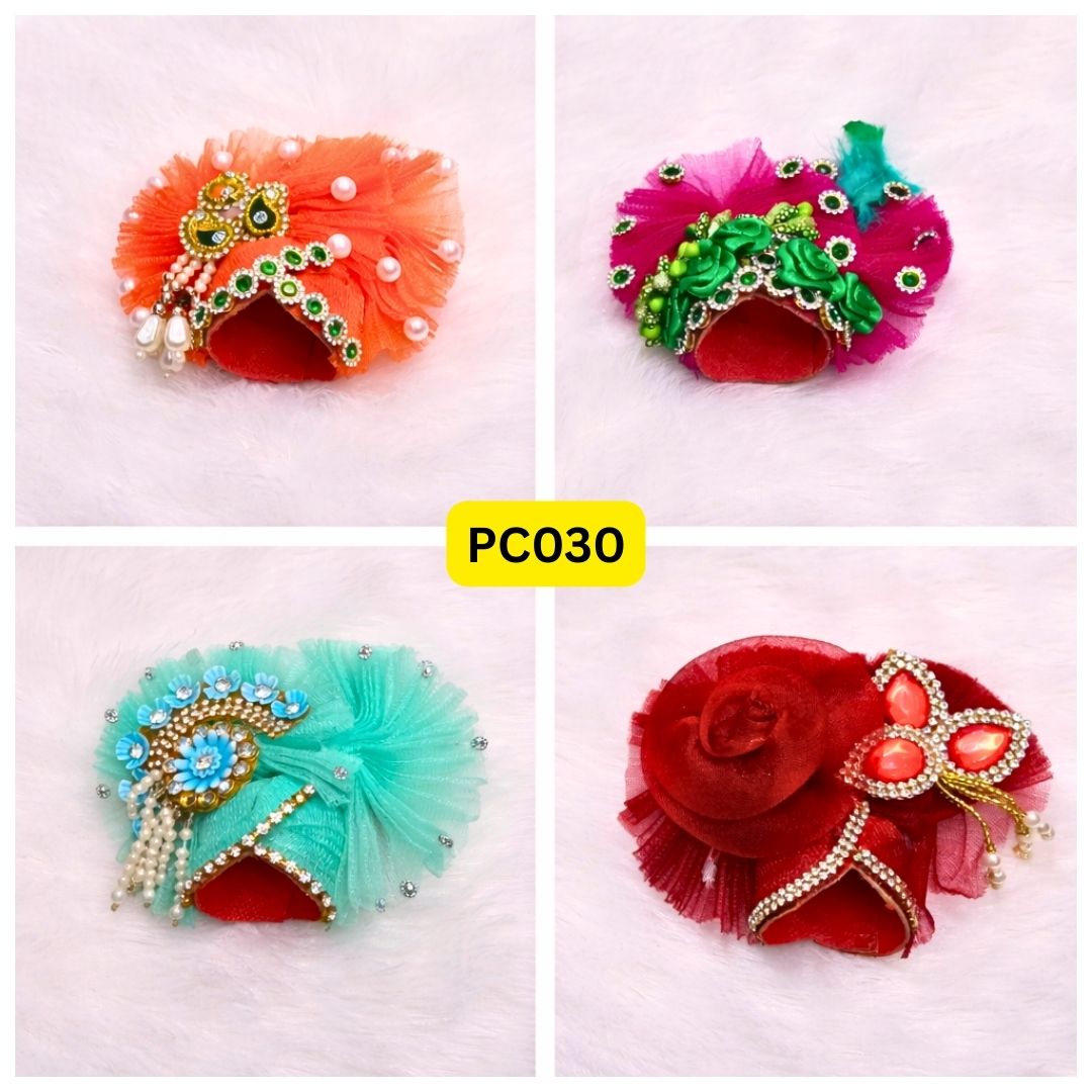 Pagdi for Laddu Gopal ji Combo Pack of 4 | PC030