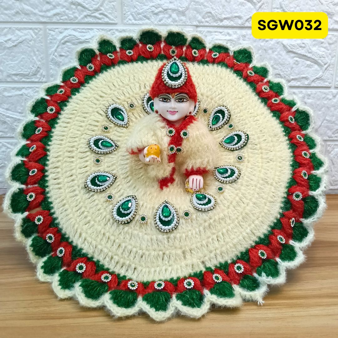Premium Woolen Dress for Laddu Gopal Ji | SGW032 ( size 5 and  7 number )