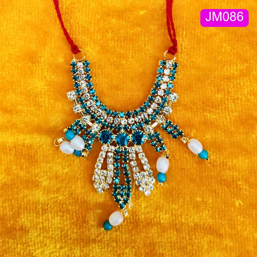 Laddu Gopal necklace with Crystal Detailing ( 2.5 Inches ) | JM086
