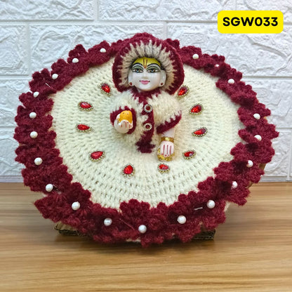 Premium Woolen Dress for Laddu Gopal Ji | SGW033 ( size- 6 and 7 number )