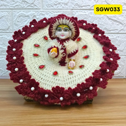 Premium Woolen Dress for Laddu Gopal Ji | SGW033 ( size- 6 and 7 number )
