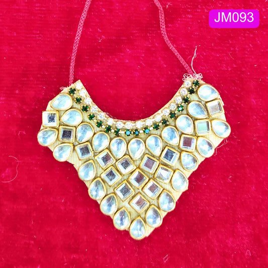 Laddu Gopal Kundan Mala with Crystal and Pearl Detailing ( 2 Inches ) | JM093