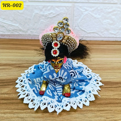 Designer Open Hair Wig for Radha  Rani Ji | Size- 1, 2, 4 Number | HR002