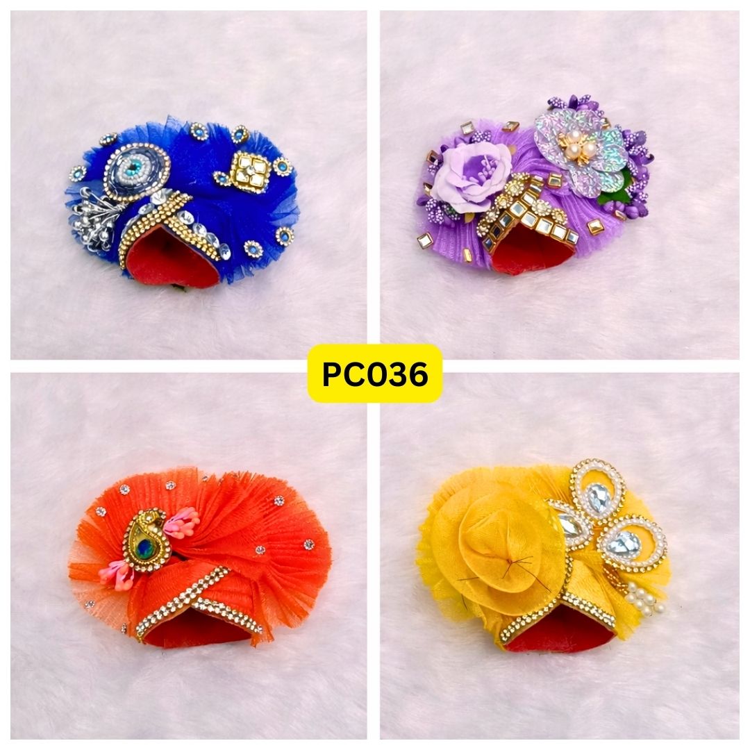 Pagdi for Laddu Gopal ji Combo Pack of 4 | PC036