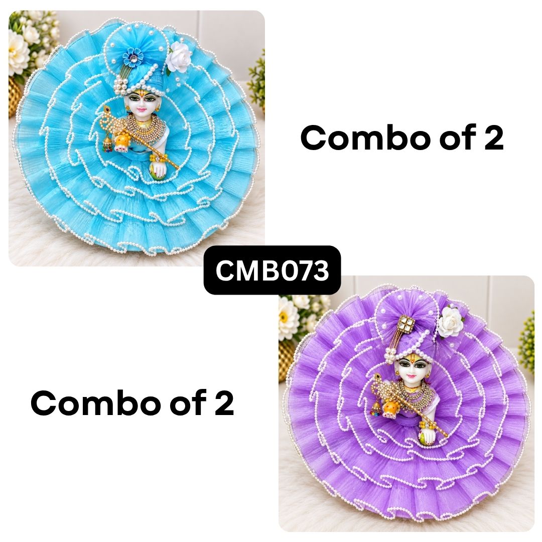 Laddu Gopal Fancy Poshak Collection (Pack of 2) || CMB073