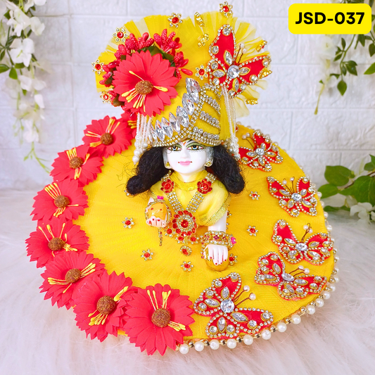 Janmashtami Special Laddu Gopal Poshak in Yellow Color with Matching Pagdi | JSD037