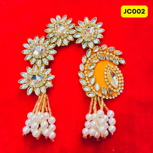 🌼 Floral Design Kundan Chandrika for Radha Rani – JC002 🌼