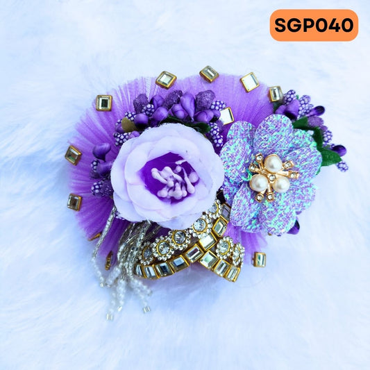 Purple Heavy Pagdi for Laddu Gopa ji | SGP040