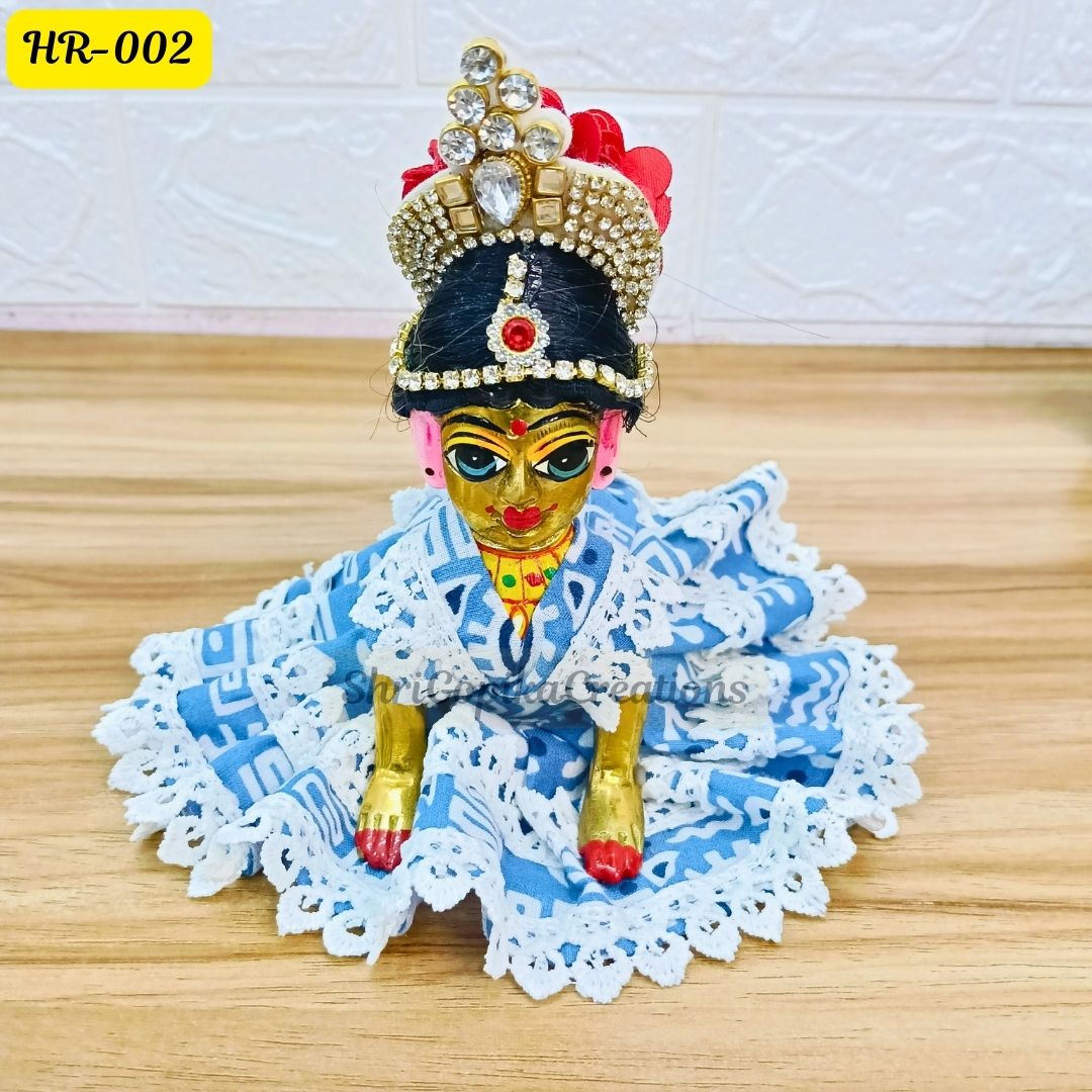 Designer Open Hair Wig for Radha  Rani Ji | Size- 1, 2, 4 Number | HR002