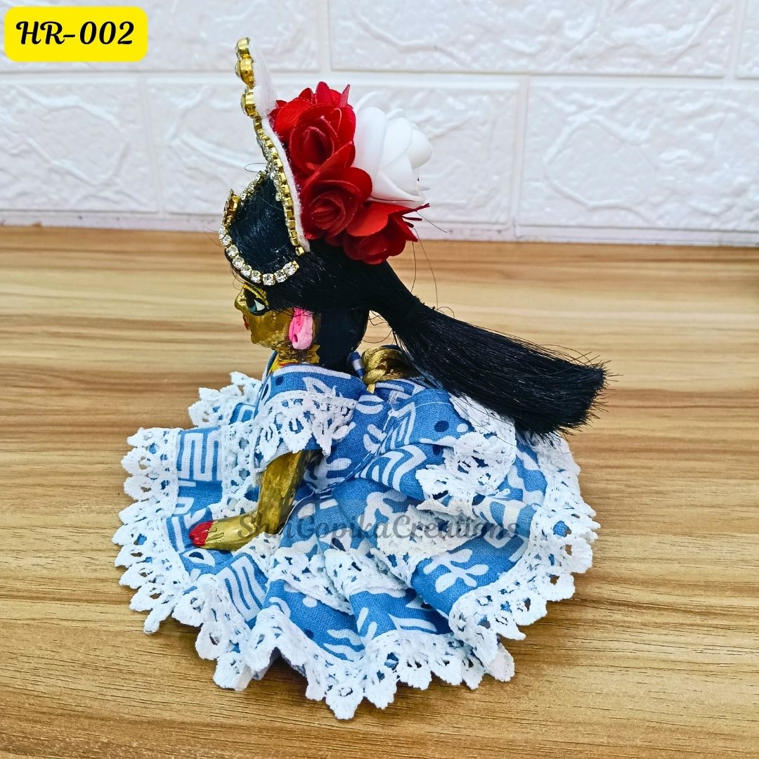 Designer Open Hair Wig for Radha  Rani Ji | Size- 1, 2, 4 Number | HR002