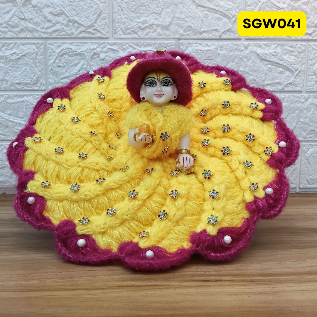 Premium Woolen Dress for Laddu Gopal Ji | SGW041 ( 7 number )