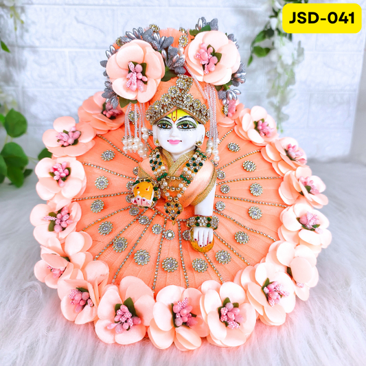 Janmashtami Special Laddu Gopal Poshak in Peach Color with Matching Pagdi | JSD041