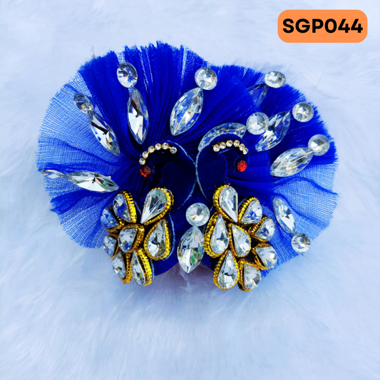 Royal blue Heavy Pagdi for Laddu Gopa ji | SGP044