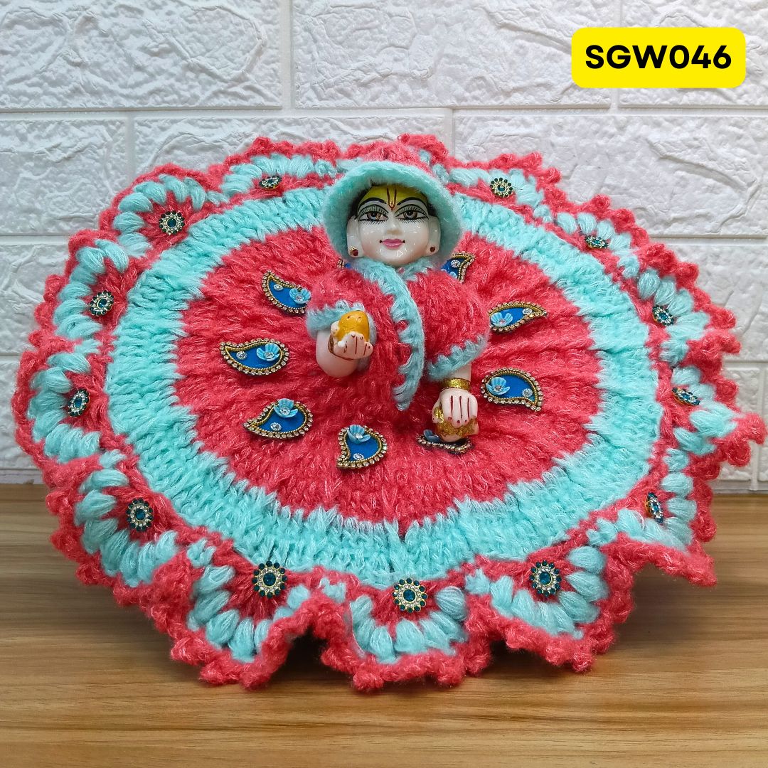 Premium Woolen Dress for Laddu Gopal Ji | SGW046 ( 5, 6 number )