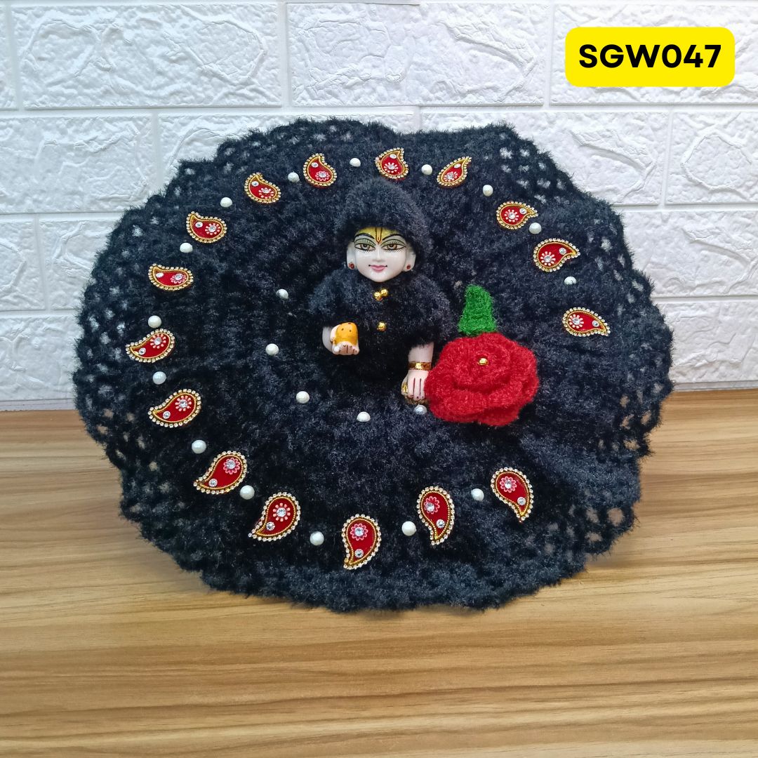 Premium Woolen Dress for Laddu Gopal Ji | SGW047 ( 5 and 8  number )