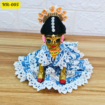 Designer Hair Wig Chhoti for Radha Rani Ji  | Size- 2 Number | HR005