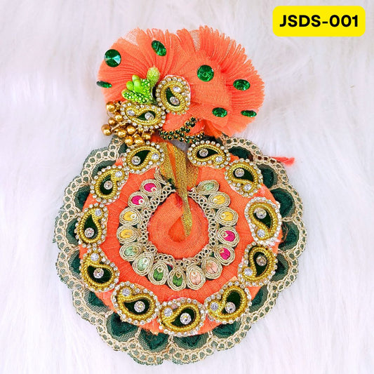 Janmashtami Special  Orange Laddu Gopal Poshak for Small Sizes (0-3)| JSDS001