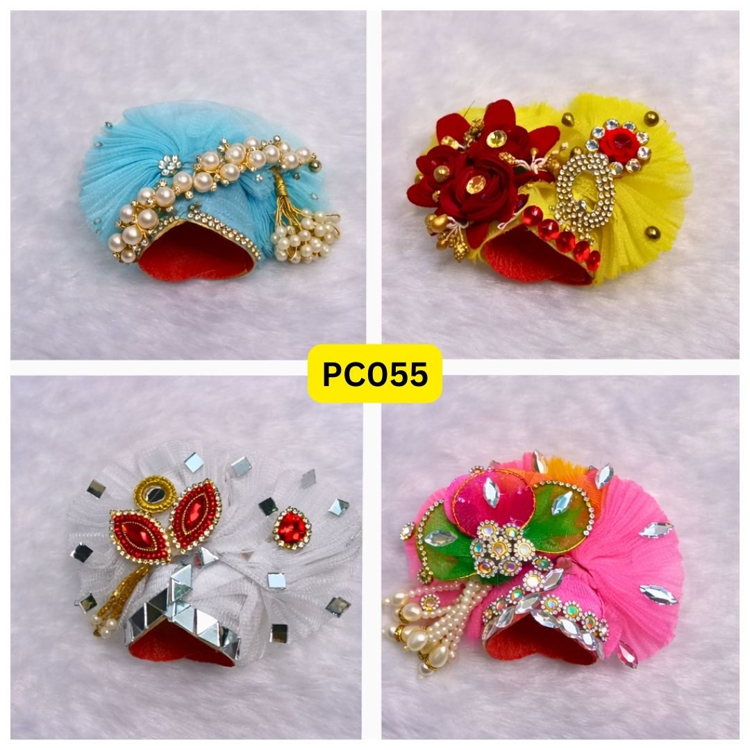 Pagdi for Laddu Gopal ji Combo Pack of 4 | PC055