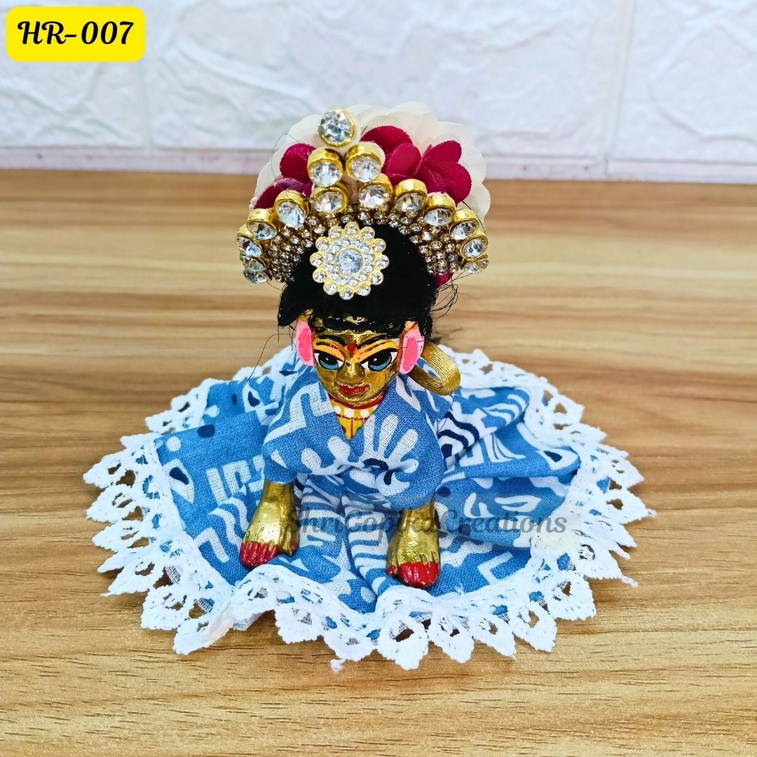 Designer Hair Wig Chhoti for Radha Rani Ji  | Size- 2 Number | HR007