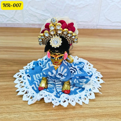 Designer Hair Wig Chhoti for Radha Rani Ji  | Size- 2 Number | HR007