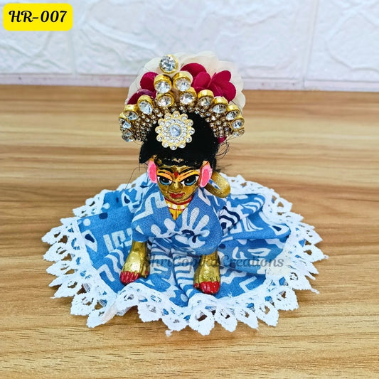 Designer Hair Wig Chhoti for Radha Rani Ji  | Size- 2 Number | HR007