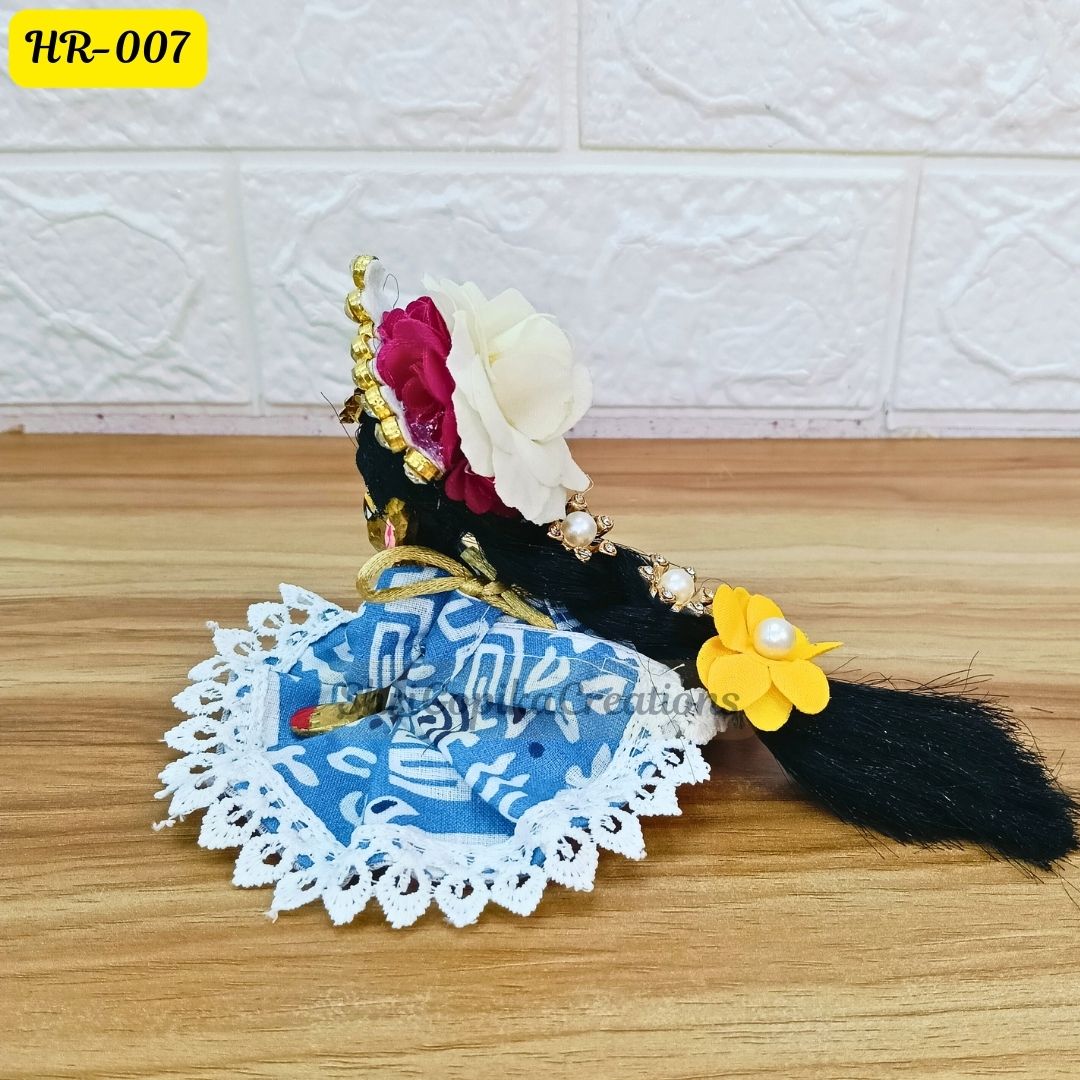 Designer Hair Wig Chhoti for Radha Rani Ji  | Size- 2 Number | HR007