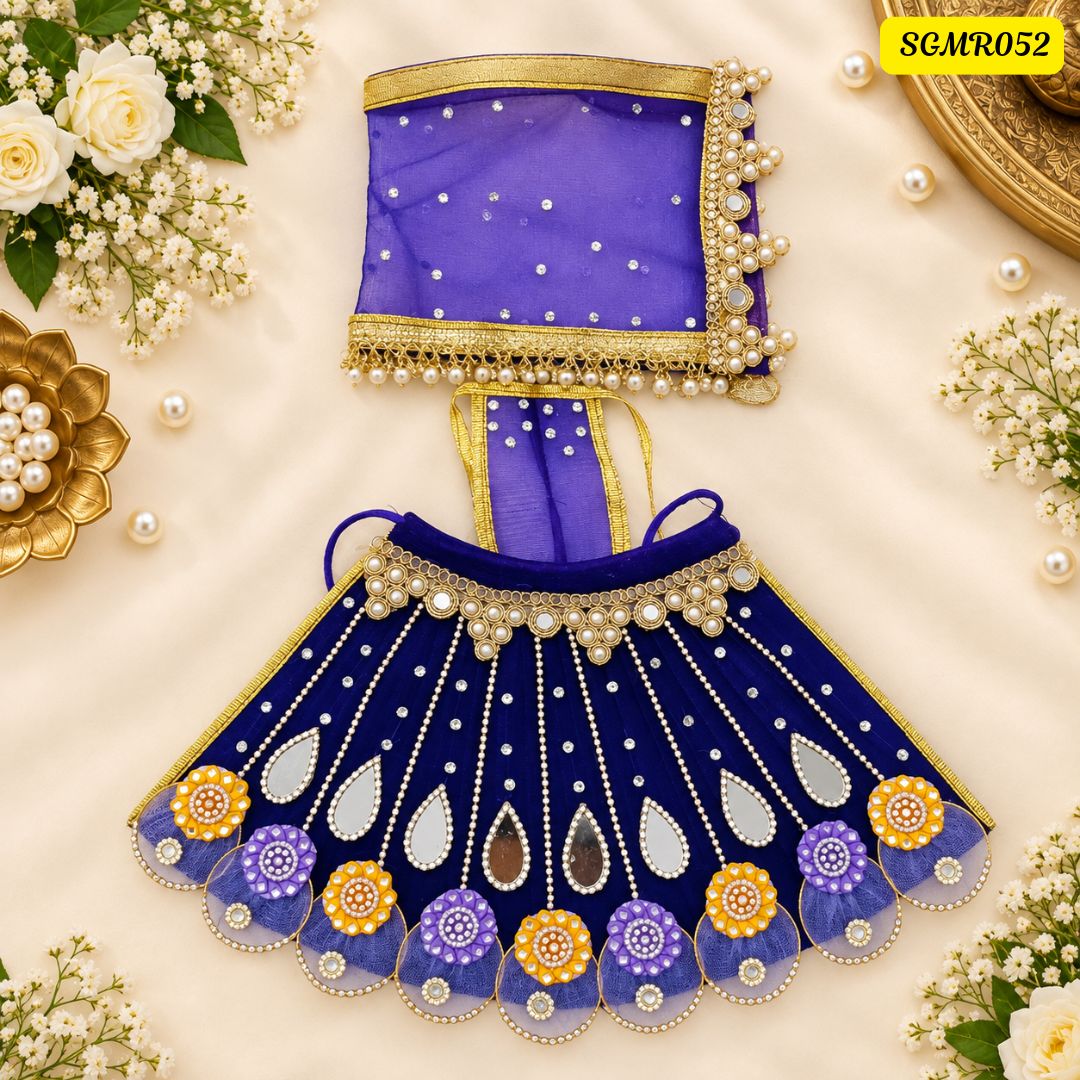 Purple Designer Mata Rani Poshak || SGMR052