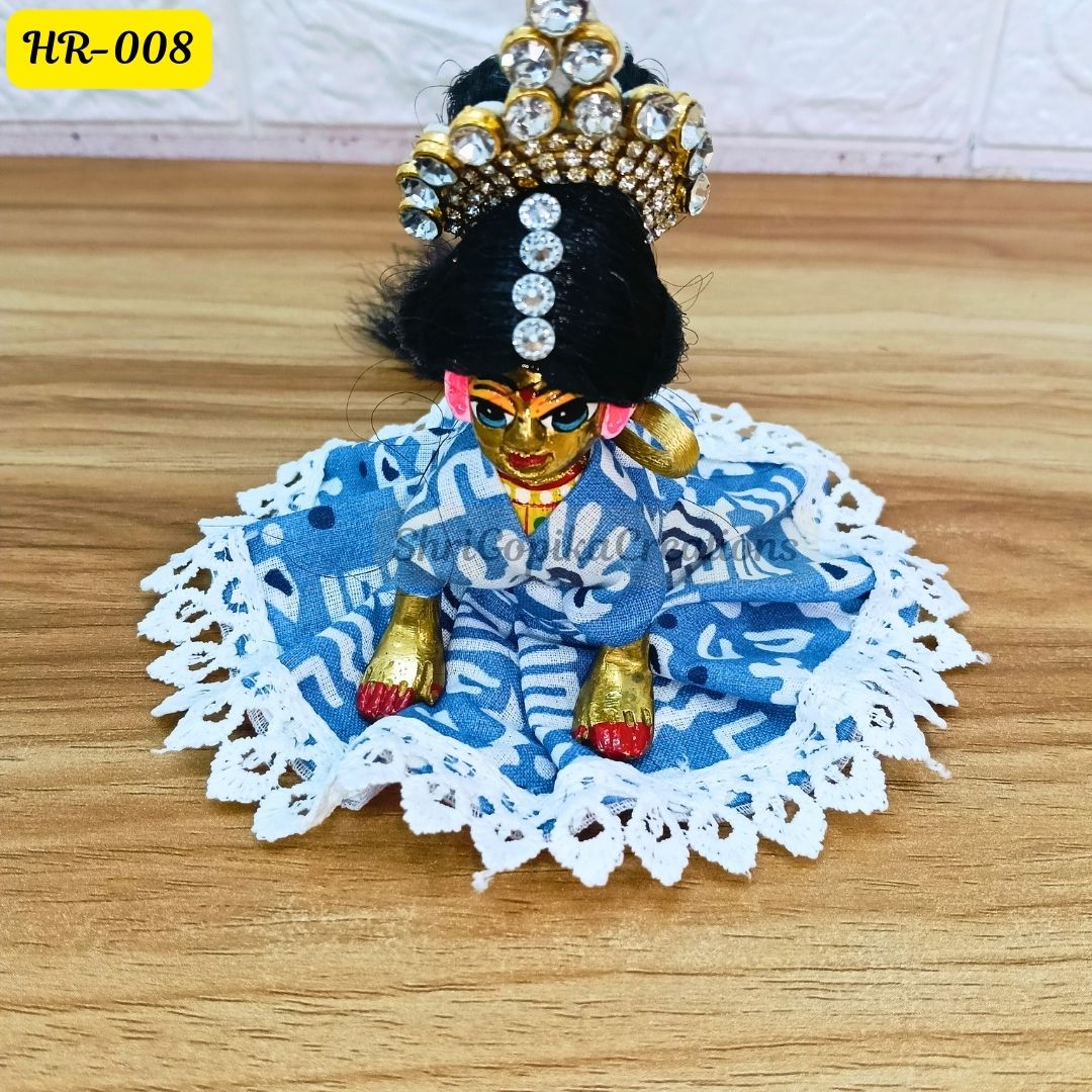 Designer Hair Wig Chhoti for Radha Rani Ji  | Size- 2 Number | HR008