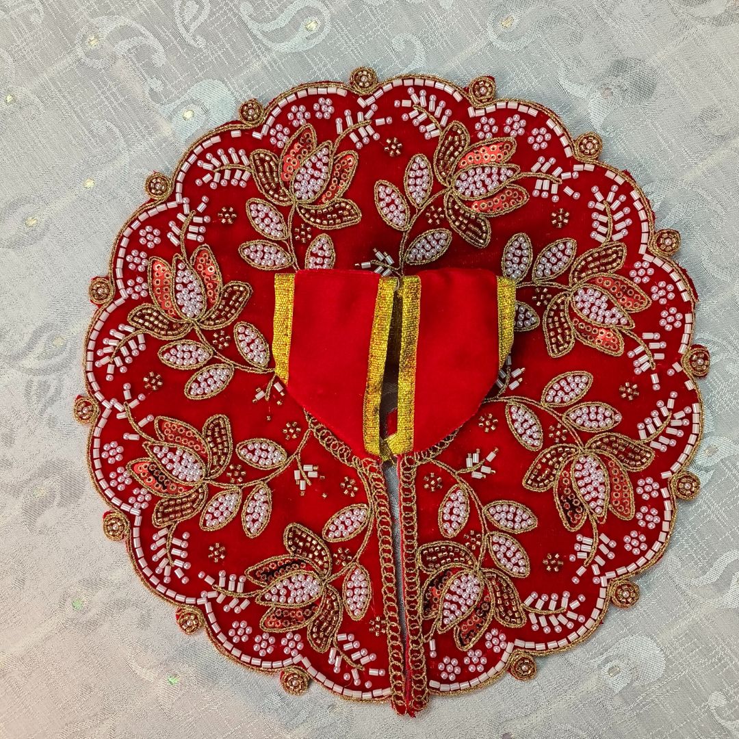 Velvet Winter Poshak for Laddu Gopal