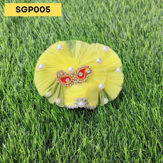 Yellow Pagdi for Laddu Gopal | SGP005
