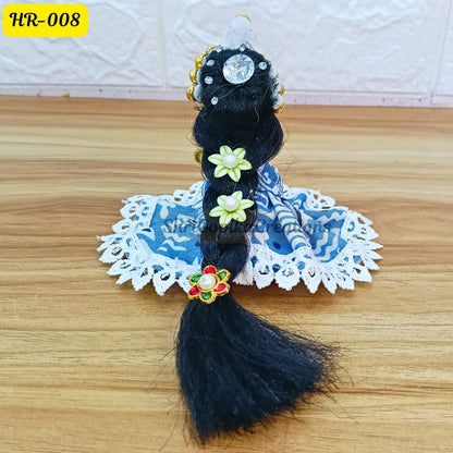Designer Hair Wig Chhoti for Radha Rani Ji  | Size- 2 Number | HR008