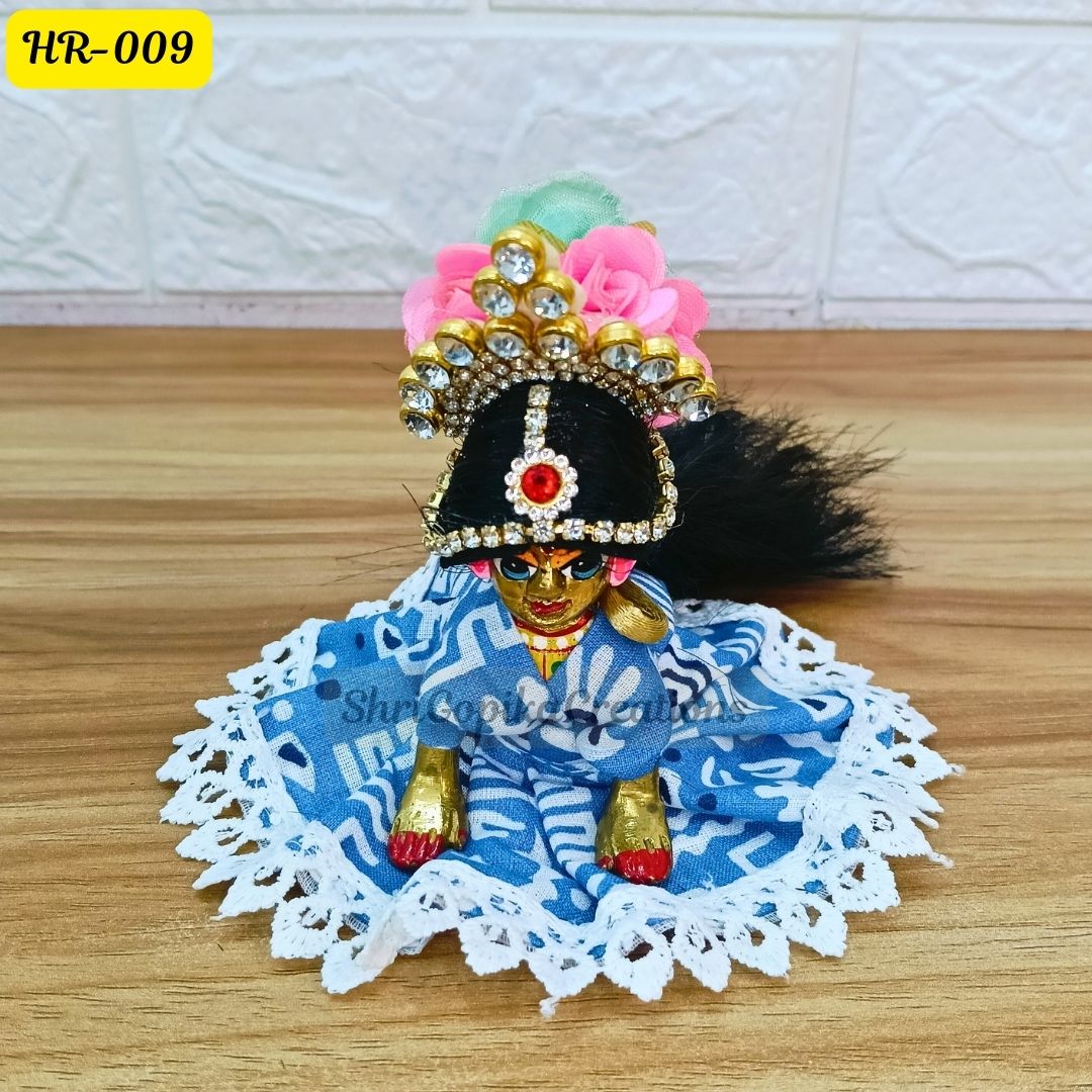 Designer Open Hair Wig for Radha  Rani Ji | Size- 2, 4 Number | HR009