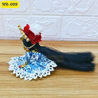 Designer Open Hair Wig for Radha  Rani Ji | Size- 2, 4 Number | HR009