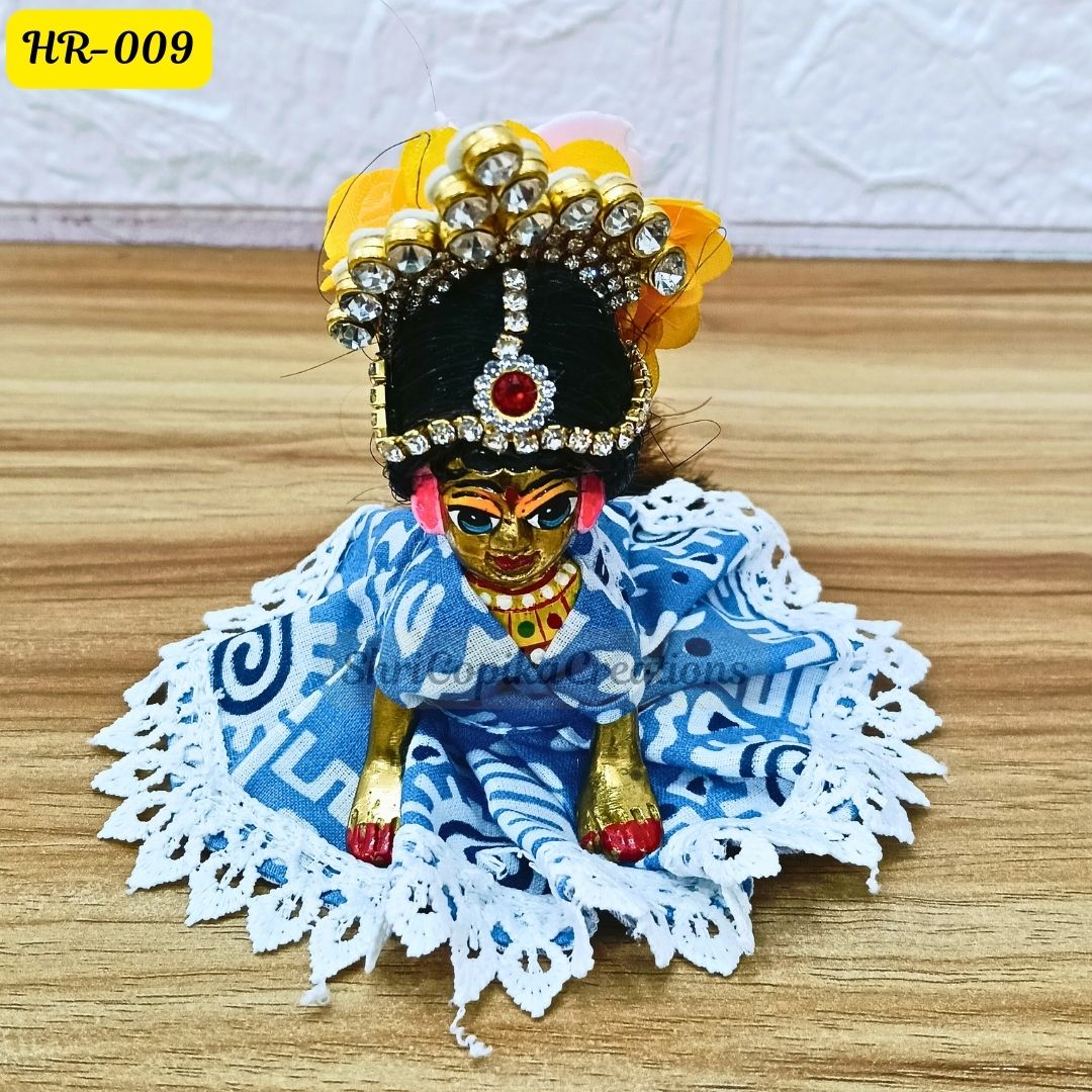 Designer Open Hair Wig for Radha  Rani Ji | Size- 2, 4 Number | HR009