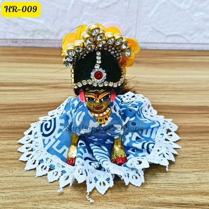 Designer Open Hair Wig for Radha  Rani Ji | Size- 2, 4 Number | HR009