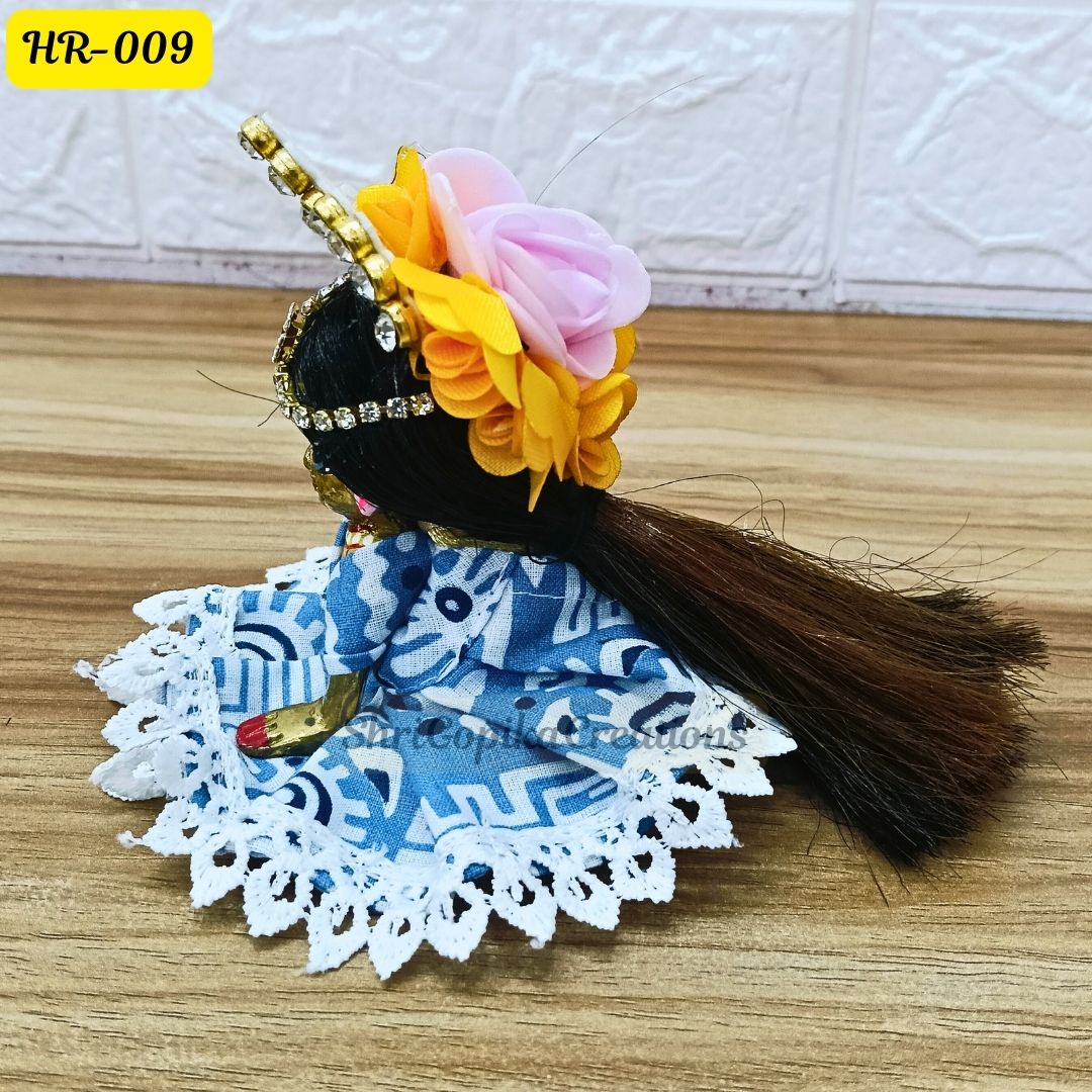 Designer Open Hair Wig for Radha  Rani Ji | Size- 2, 4 Number | HR009