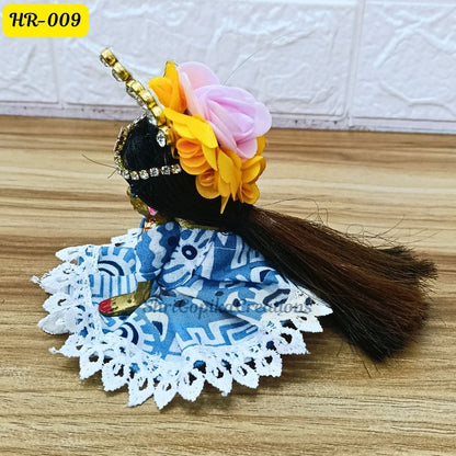 Designer Open Hair Wig for Radha  Rani Ji | Size- 2, 4 Number | HR009