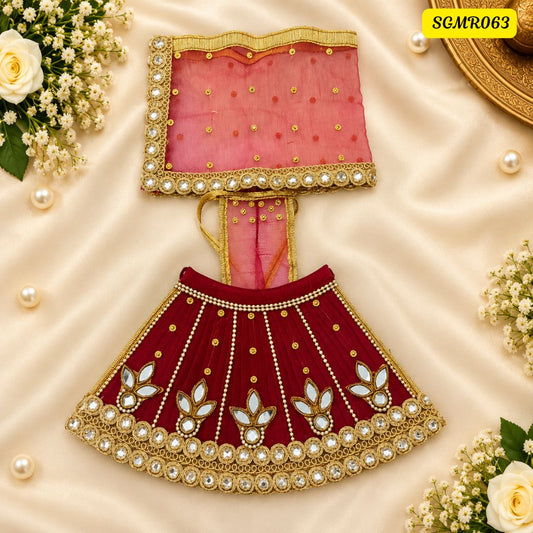 Marron Designer Mata Rani Poshak || SGMR063
