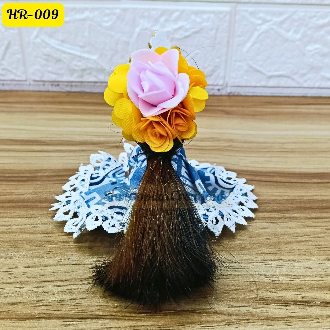 Designer Open Hair Wig for Radha  Rani Ji | Size- 2, 4 Number | HR009