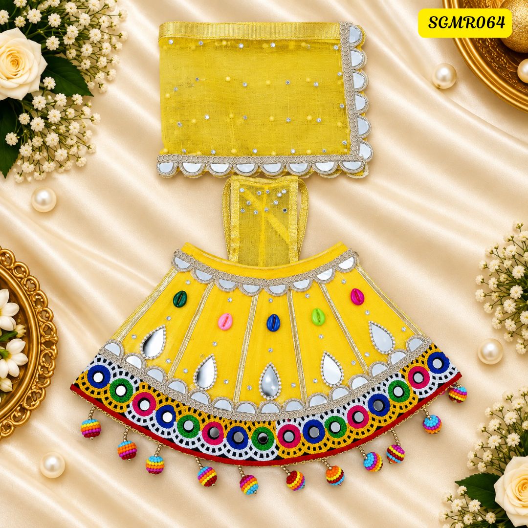 Navratri Special Yellow Designer Mata Rani Poshak || SGMR064