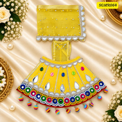 Navratri Special Yellow Designer Mata Rani Poshak || SGMR064