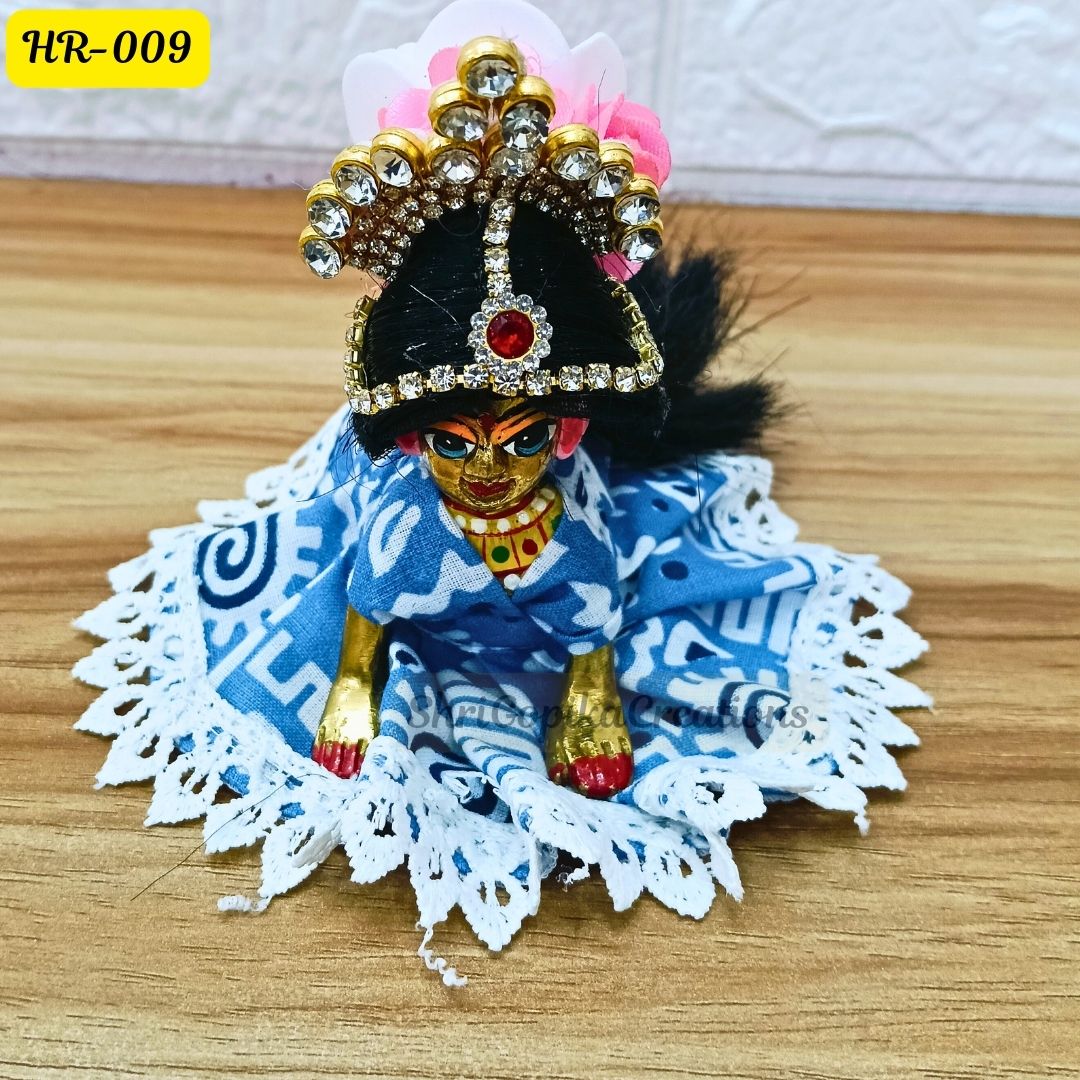 Designer Open Hair Wig for Radha  Rani Ji | Size- 2, 4 Number | HR009