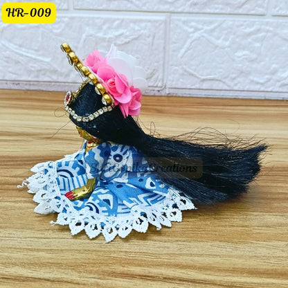 Designer Open Hair Wig for Radha  Rani Ji | Size- 2, 4 Number | HR009