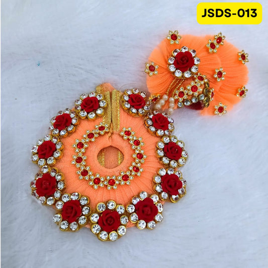 Janmashtami Special Orange Laddu Gopal Poshak for Small Sizes (0-3)| JSDS013